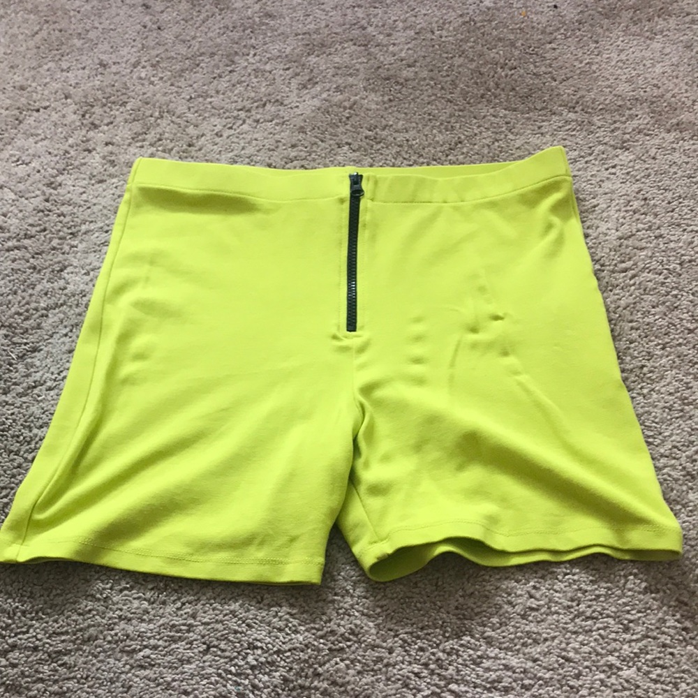 Neon biker shorts